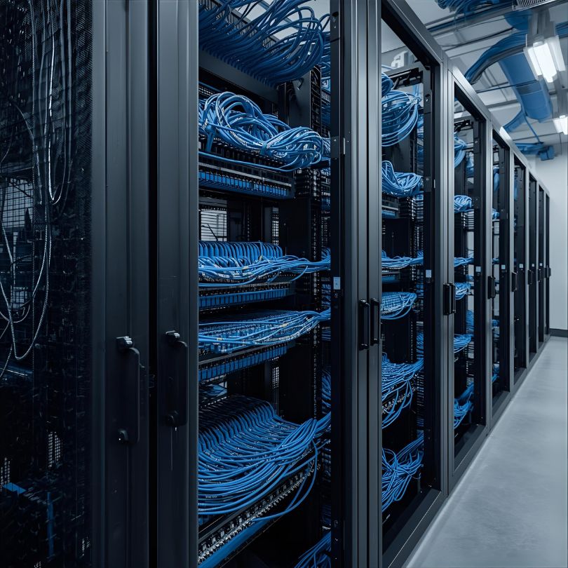 El cableado estructurado en Multicom Soluciones Tecnológicas, lo vemos como el "cerebro digital" de tu oficina,